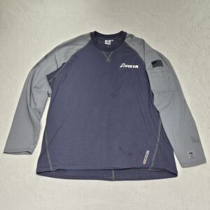 Tyndale Grey Fire Resistant Cat 2 Raglan Work Sweatshirt Mens Large Industrial